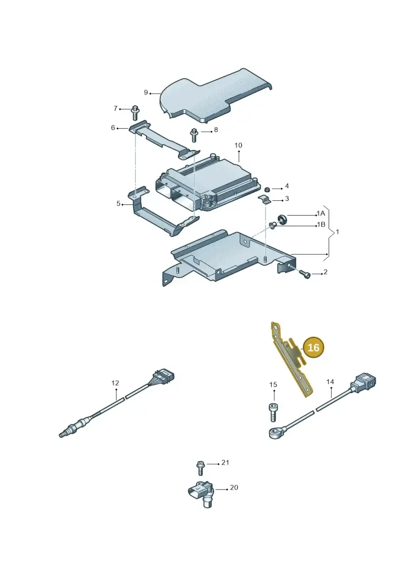 079905471F — Audi R8 qu. 5.2 (2012-2015) diagram 618906050, position 16