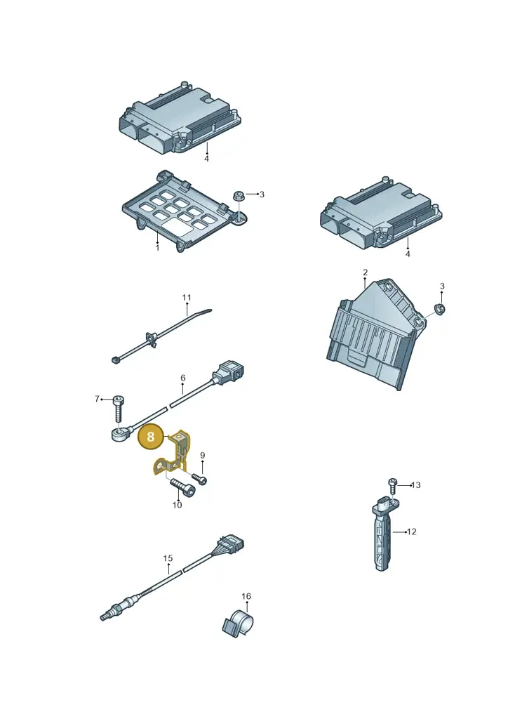 079905471H — Audi A8L qu. 3.0 TDI (2009-2014) diagram 696906000, position 8