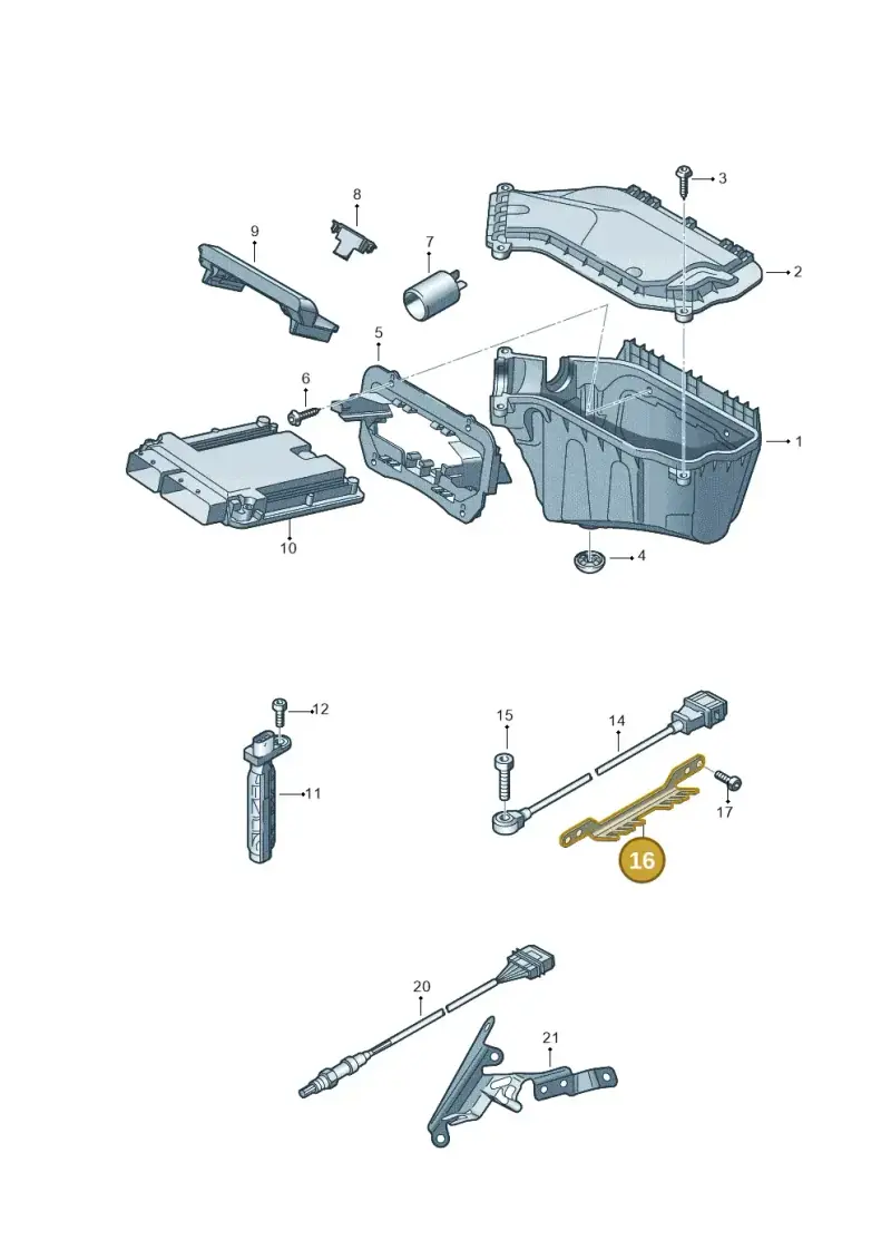 079905471N — Audi RS5 Coupe (2010-2015) diagram 695906000, position 16
