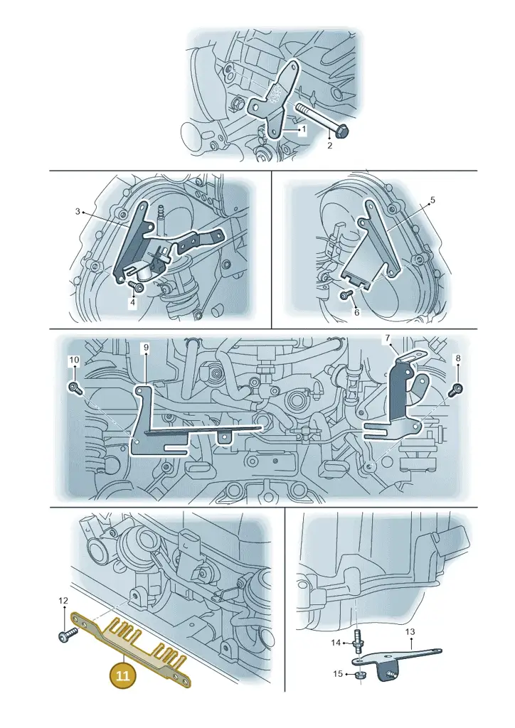 079905471N — Audi RS4 Av. qu. 4.2 (2012-2015) diagram 695971620, position 11