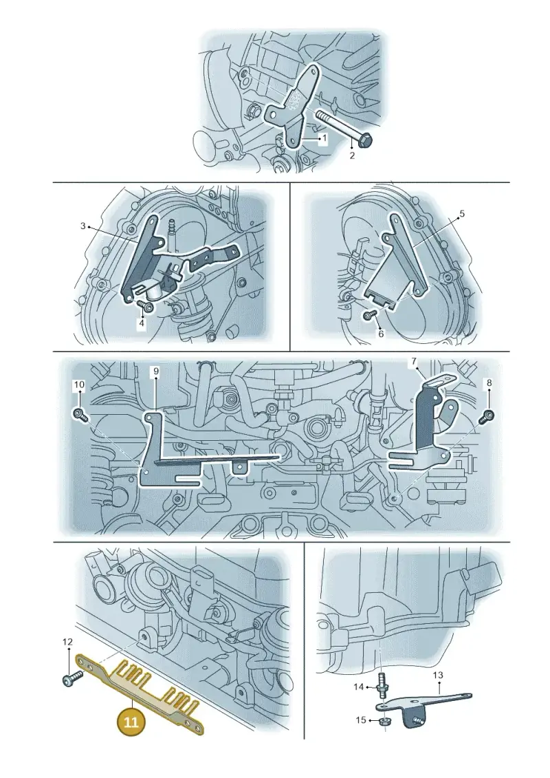079905471N — Audi RS4 Av. qu. 4.2 (2012-2015) diagram 695971620, position 11