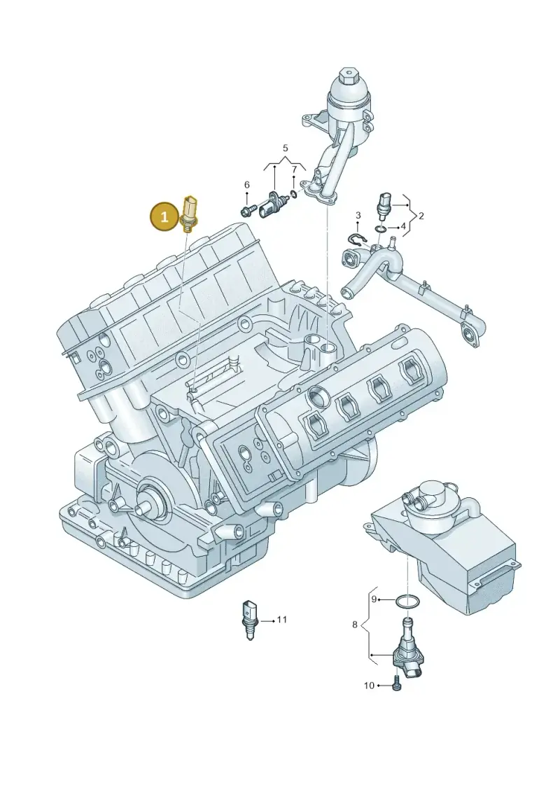 079919081 — Audi R8 qu. 5.2 (2012-2015) diagram 752919400, position 1