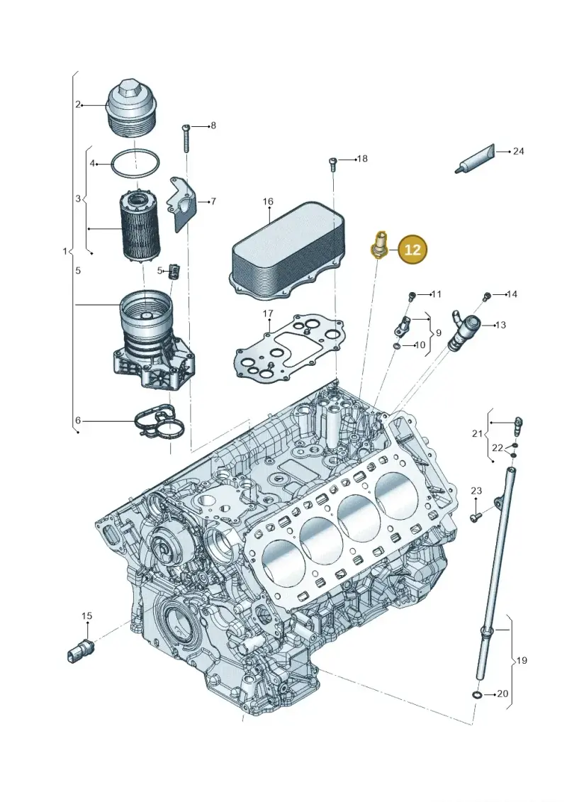 079919081D — Audi RS6 Avant (2019-) diagram 819115100, position 12