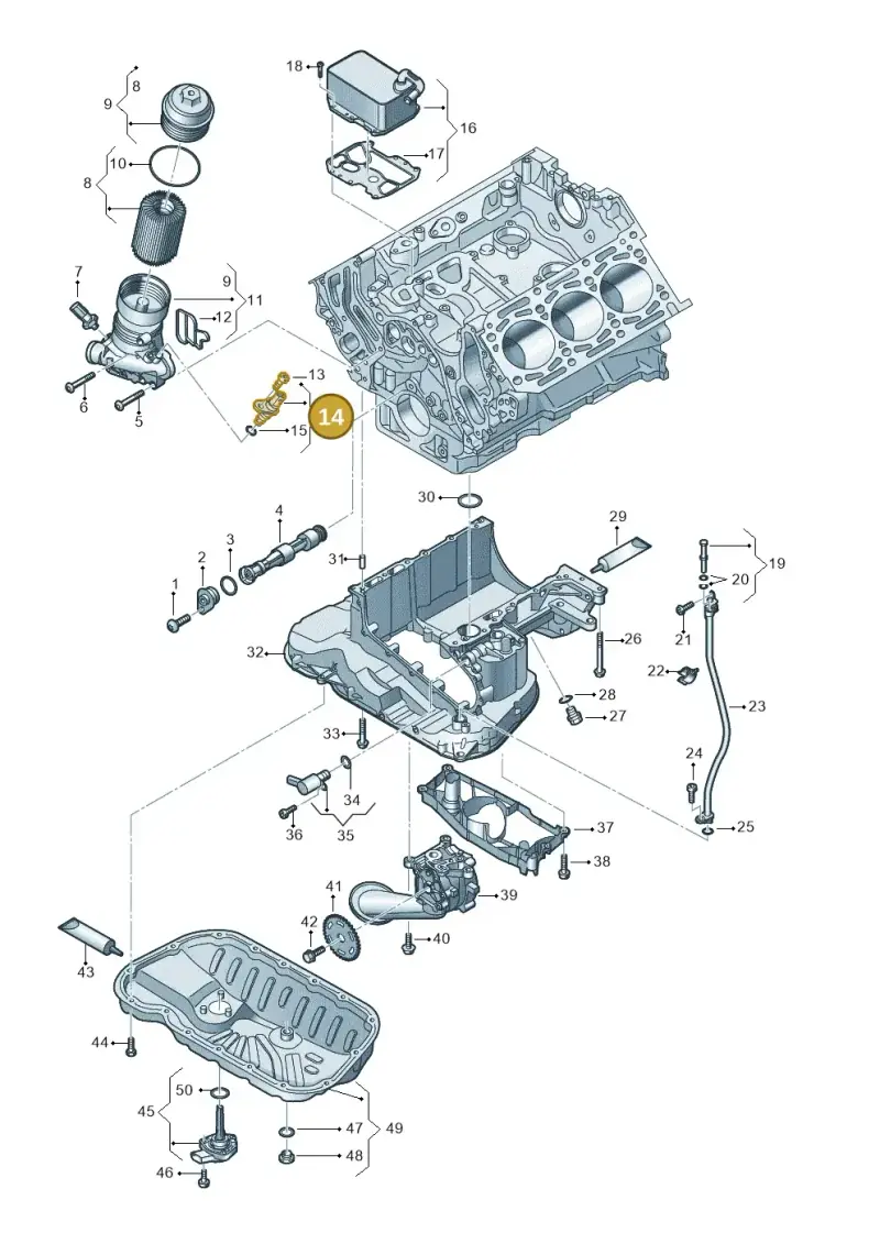 079919523H — Audi Q8 Quattro 3,0 (2018-) diagram 896115500, position 14