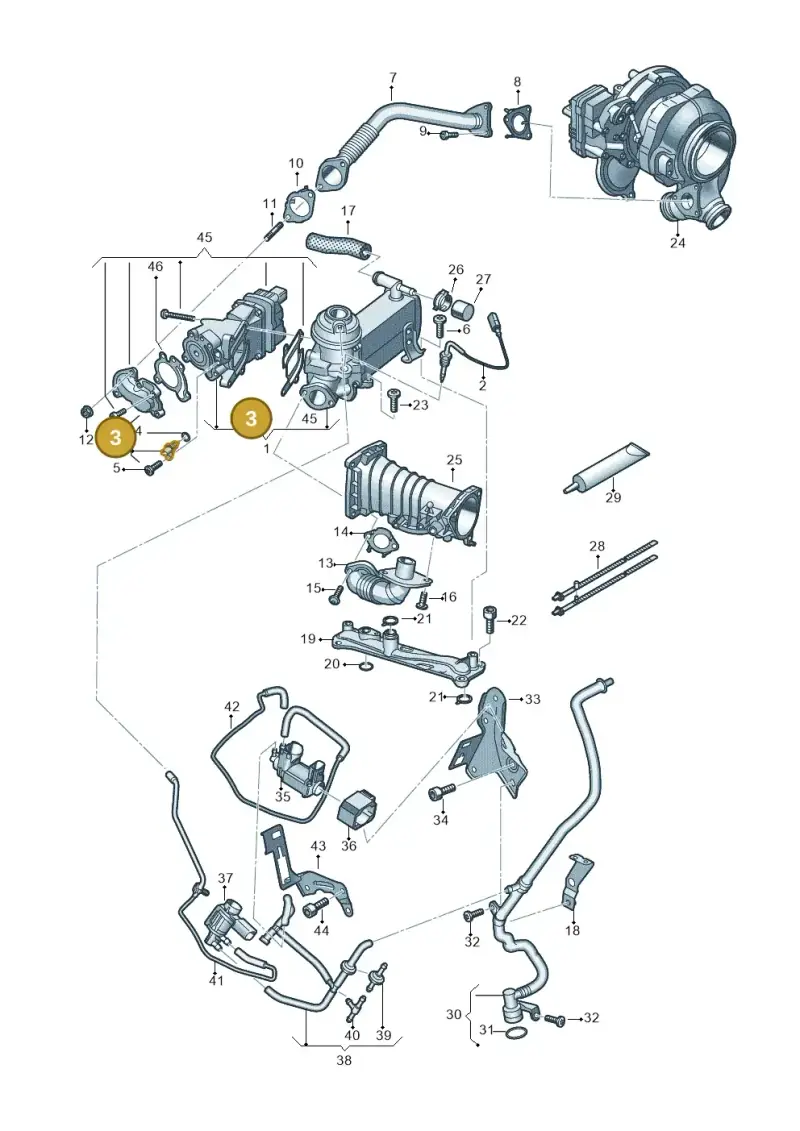 079919525B — Audi Q8 Quattro 3,0 (2018-) diagram 429131200, position 3