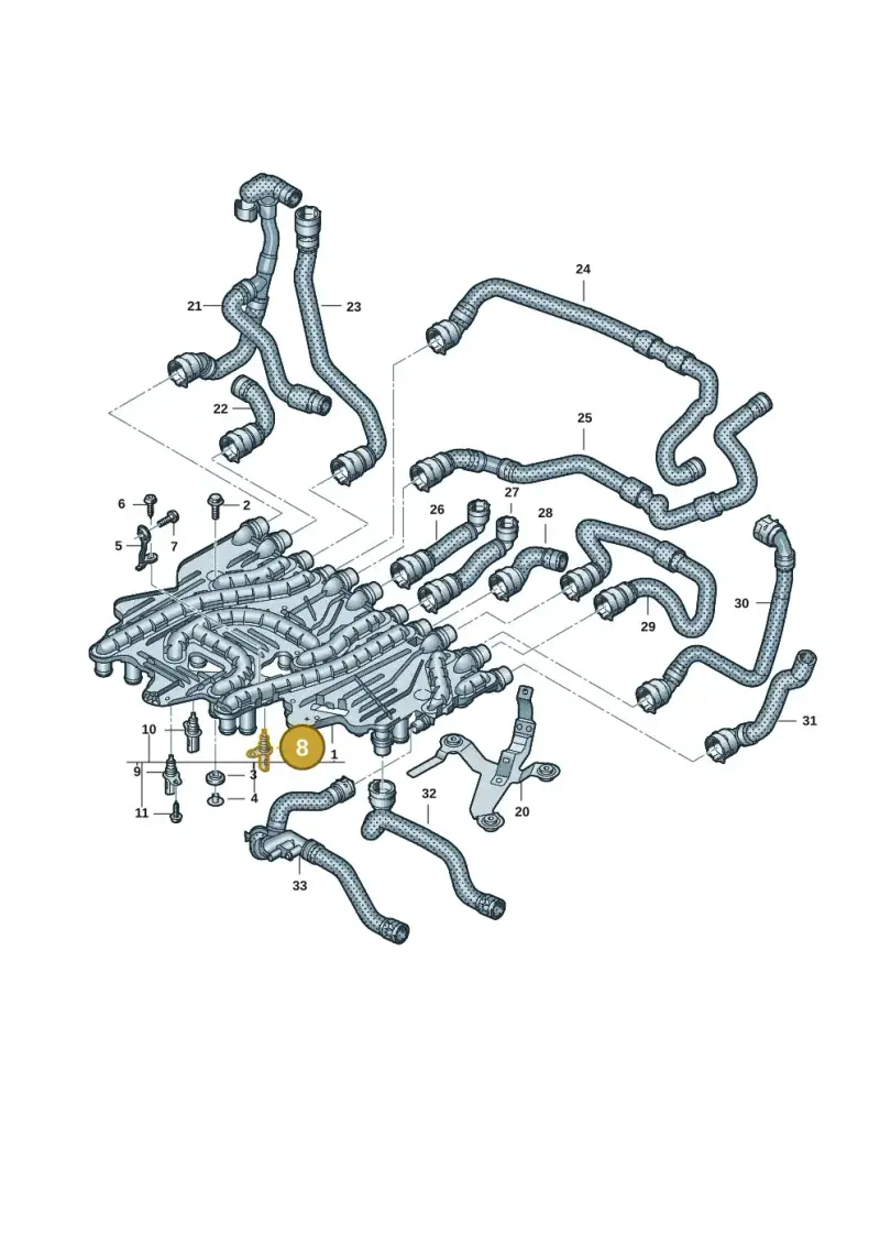 079919525B — Audi RS e-tron GT (2020-2020) diagram 4j1121010, position 8