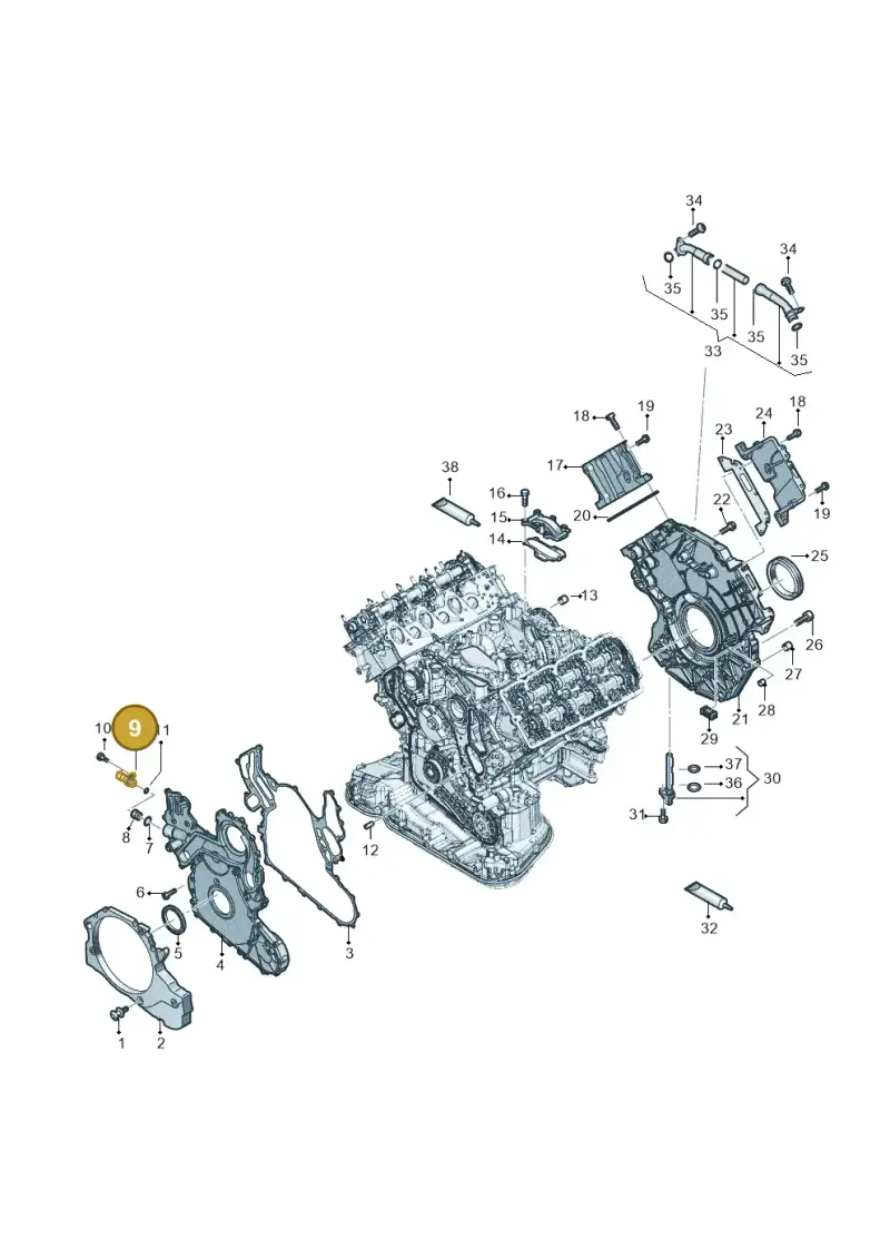 079919525C — Audi Q8 Quattro 3,0 (2018-) diagram 896103560, position 9