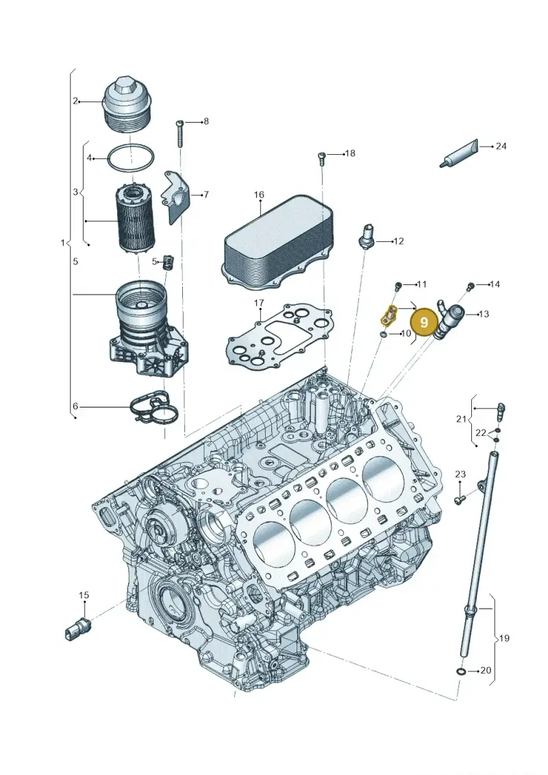 079919525D — Audi RS6 Avant (2019-) diagram 819115100, position 9