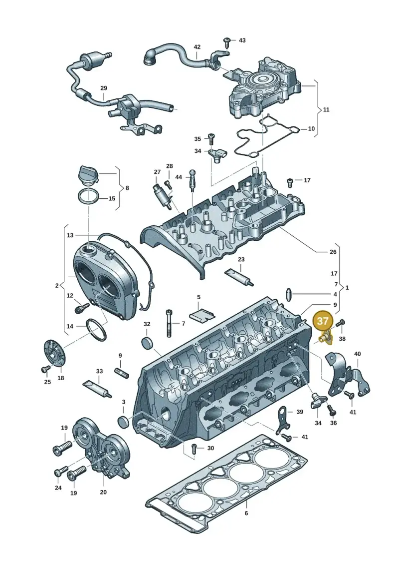 079919525M — Audi A3 Sportback (2019-2021) diagram 596103035, position 37