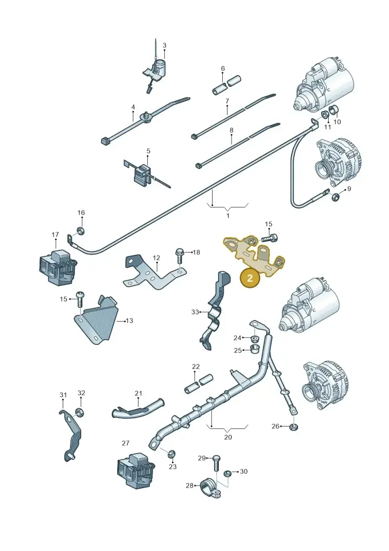 079971845Q — Audi Q7 qu. 3.0 TDI (2009-2015) diagram 493972050, position 2