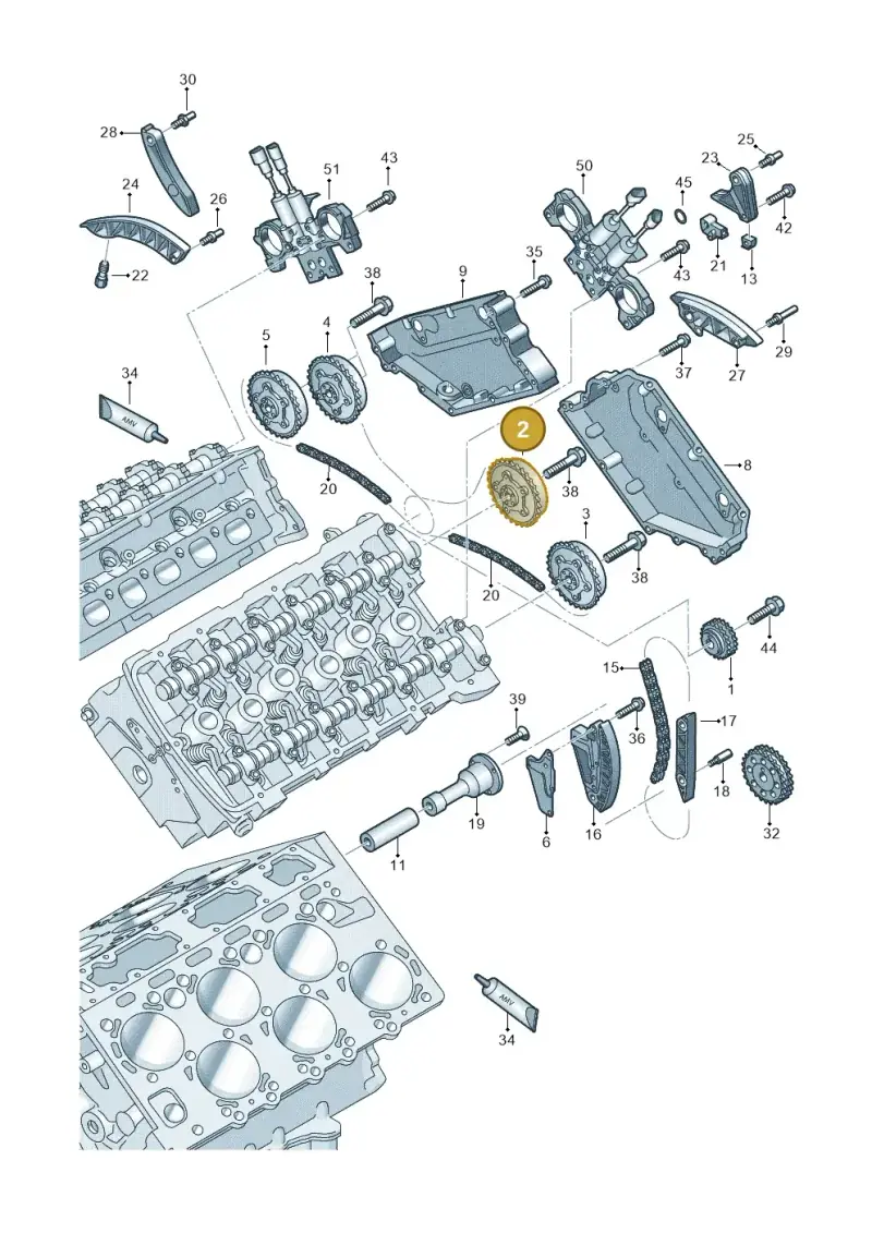 07C109087Q — Audi A8/S8/qu. lang    08> (2007-) diagram 291109630, position 2