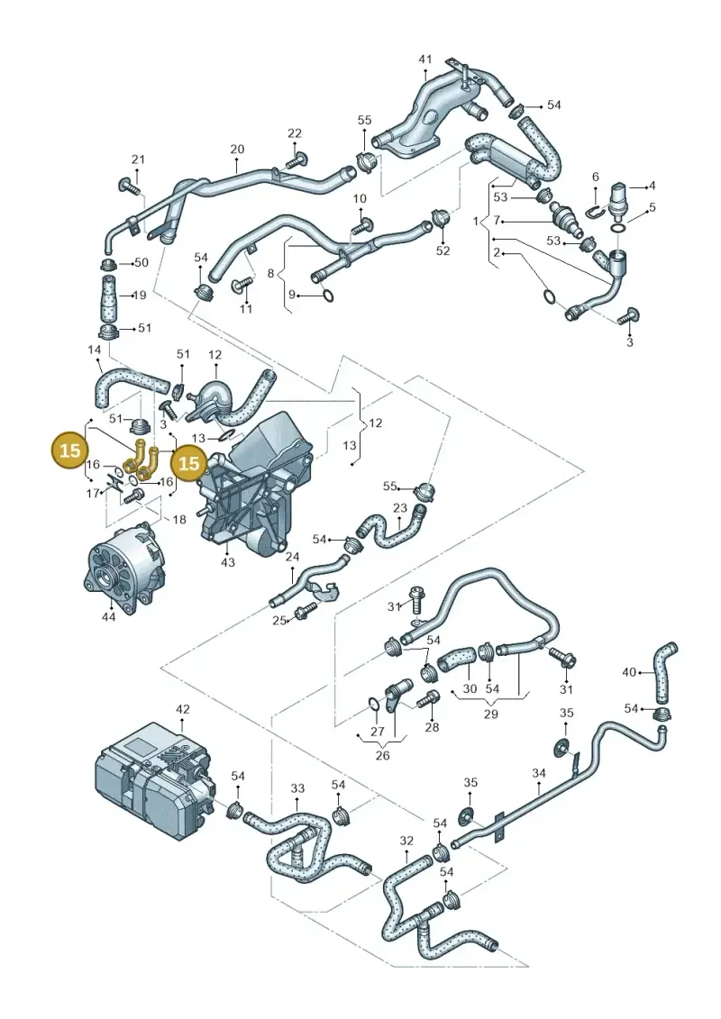 07C121131G — Audi A8/S8/qu. lang    08> (2007-) diagram 291121620, position 15