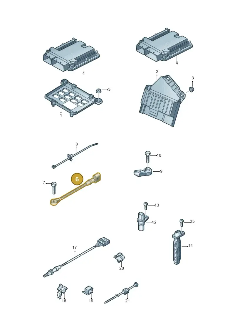07C905377AH — Audi A8L qu. 3.0 TDI (2013-2018) diagram 771906000, position 6