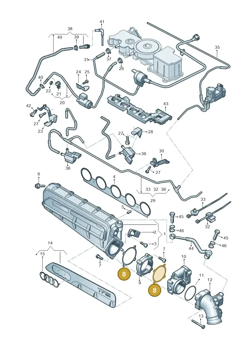 07D133073A — Audi RSQ3 Sportback (2019-2024) diagram 898133320, position 8