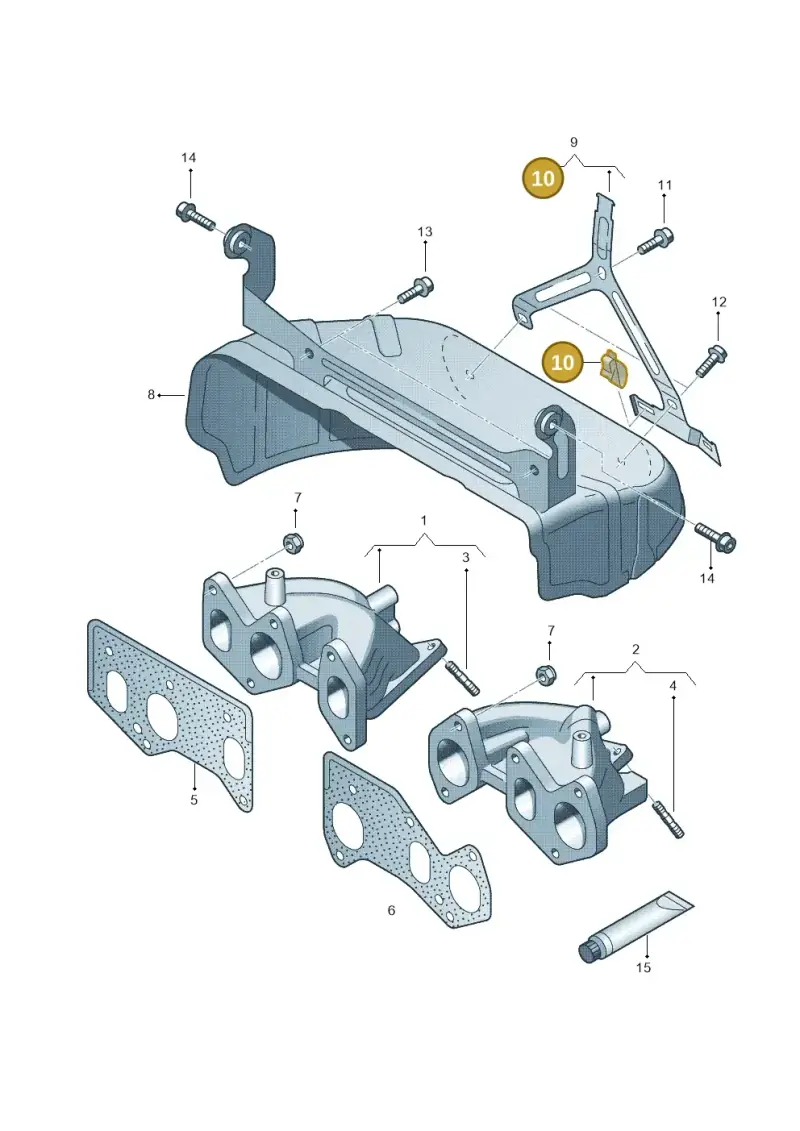 07D971939 — Audi A3 Sportback (2008-2013) diagram 258253250, position 10