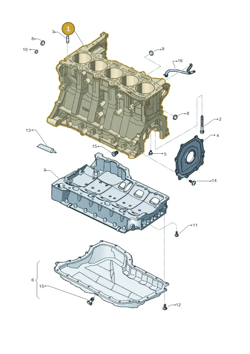 07K103011B — Volkswagen New Beetle             06> (2005-) diagram 449103200, position 1