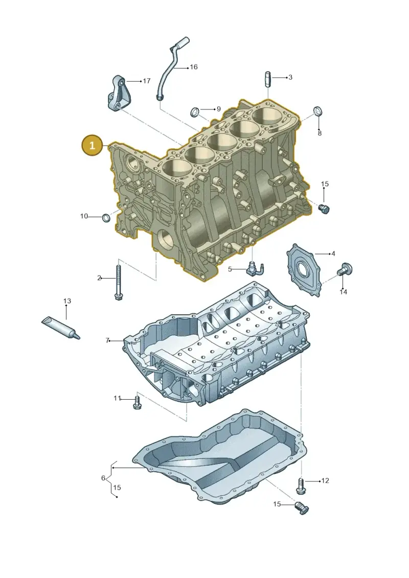 07K103011B — Volkswagen New Beetle Cabrio.     06> (2005-) diagram 470103250, position 1