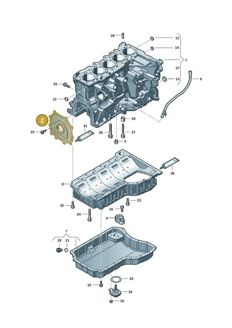 07K103151M — Audi RS Q3 Sportback (2019-2024) diagram 898103101, position 2