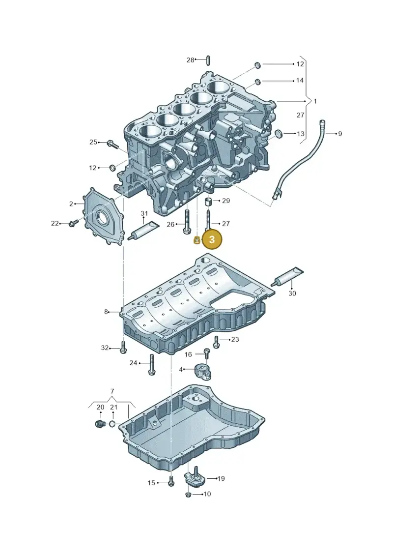 07K103154H — SEAT CUPRA Formentor (2020-) diagram 898103100, position 3