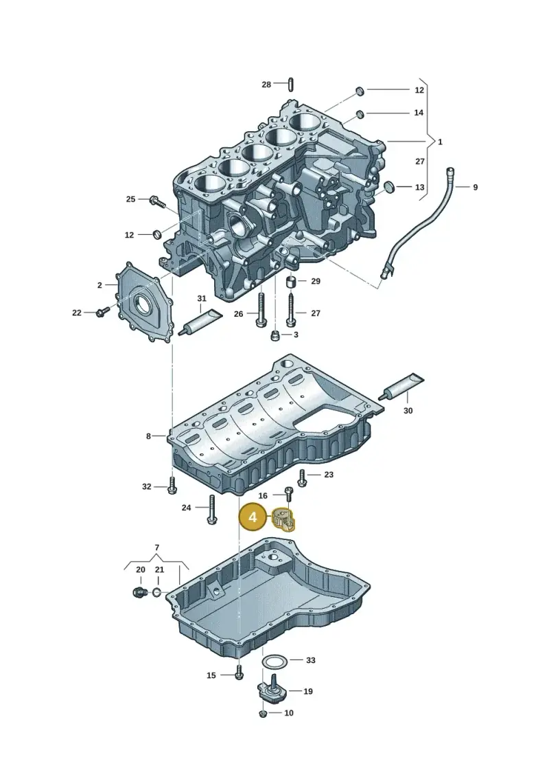 07K103156 — Audi RSQ3 Sportback (2019-2024) diagram 898103101, position 4