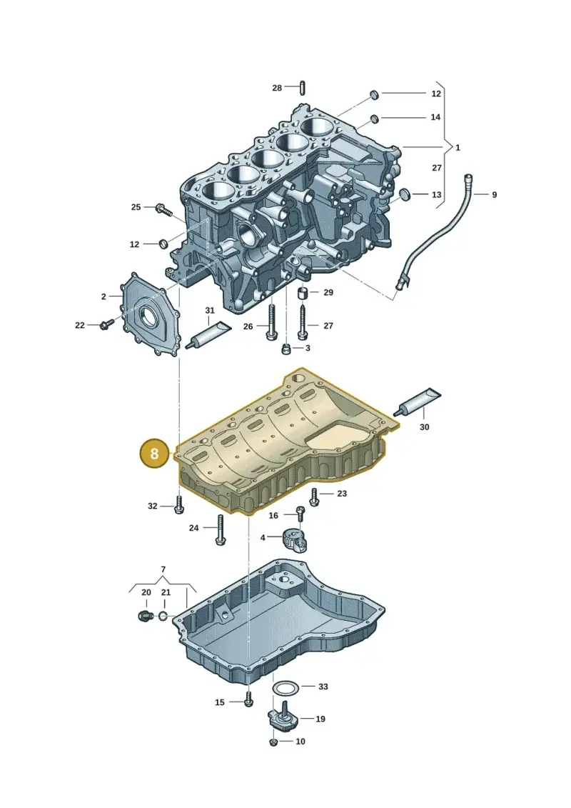 07K103603K — Audi RS Q3 Sportback (2019-2024) diagram 898103101, position 8