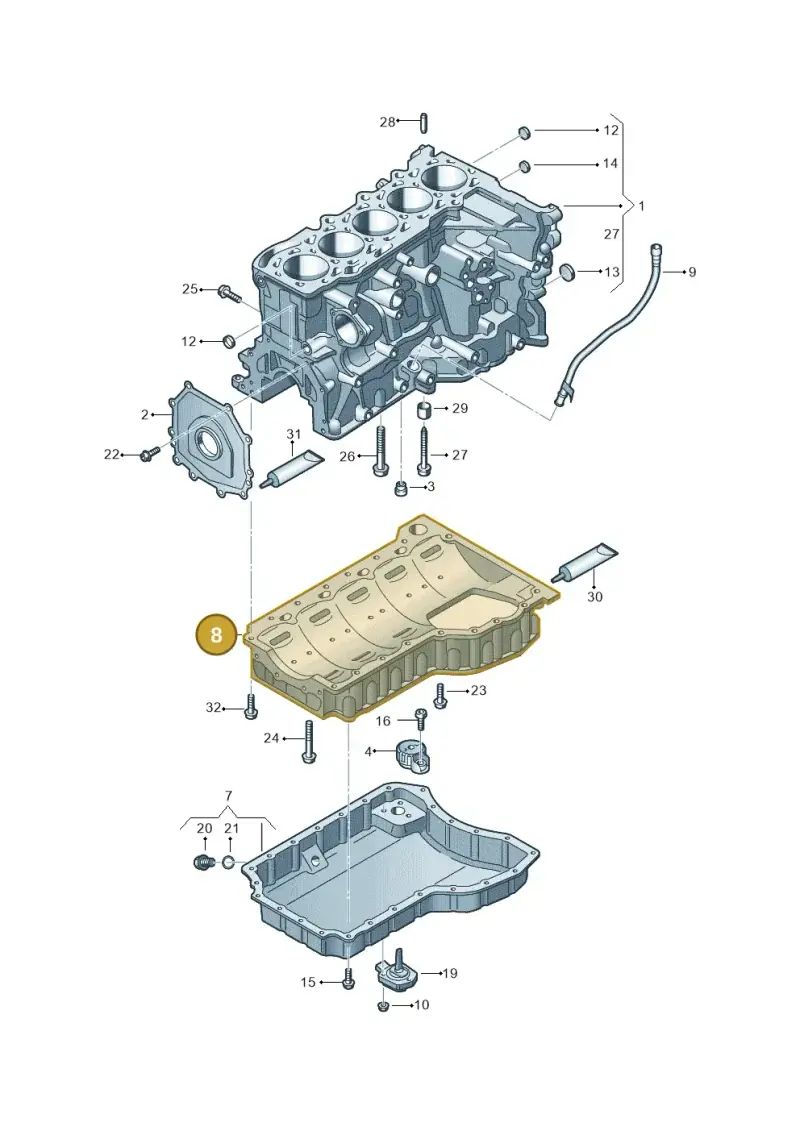 07K103603K — SEAT CUPRA Formentor (2020-) diagram 898103100, position 8