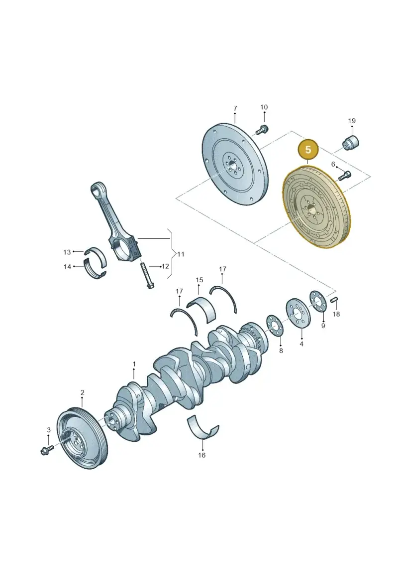 07K105266H — Audi RSQ3 Sportback (2019-2024) diagram 676105100, position 5