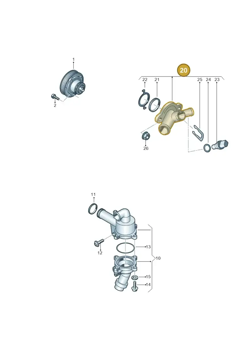 07K121132G — Audi RS3 Sportback (2015-2016) diagram 720121100, position 20