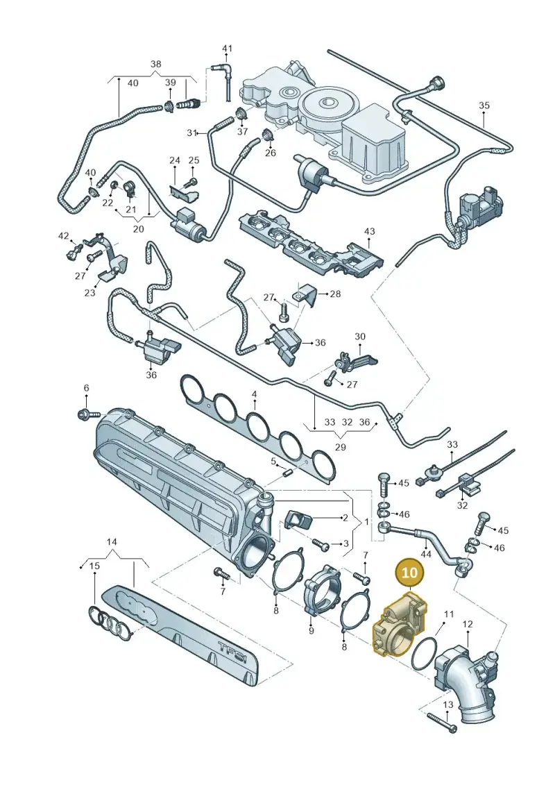 07K133062H — Audi RSQ3 Sportback (2019-2024) diagram 898133320, position 10