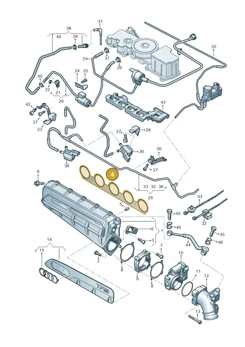 07K133379 — Audi RSQ3 Sportback (2019-2024) diagram 898133320, position 4