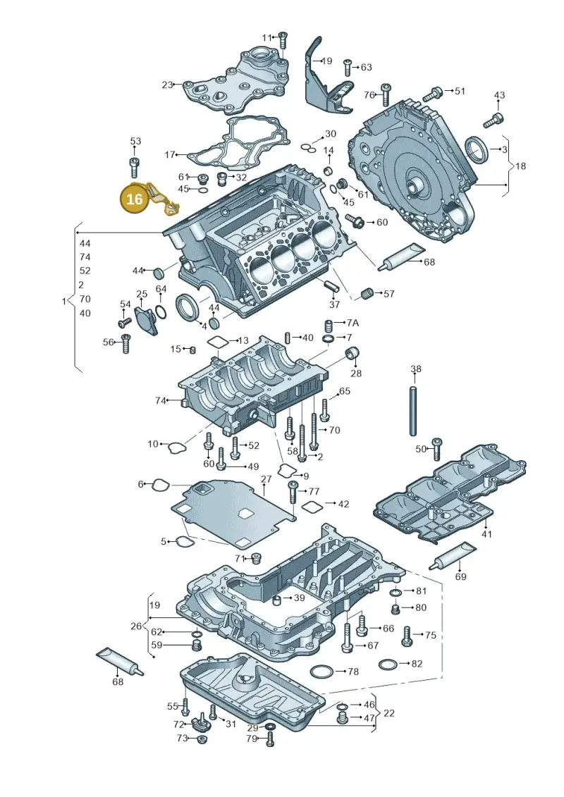 07L103158D — Audi R8 qu. 5.2 (2012-2015) diagram 618103000, position 16