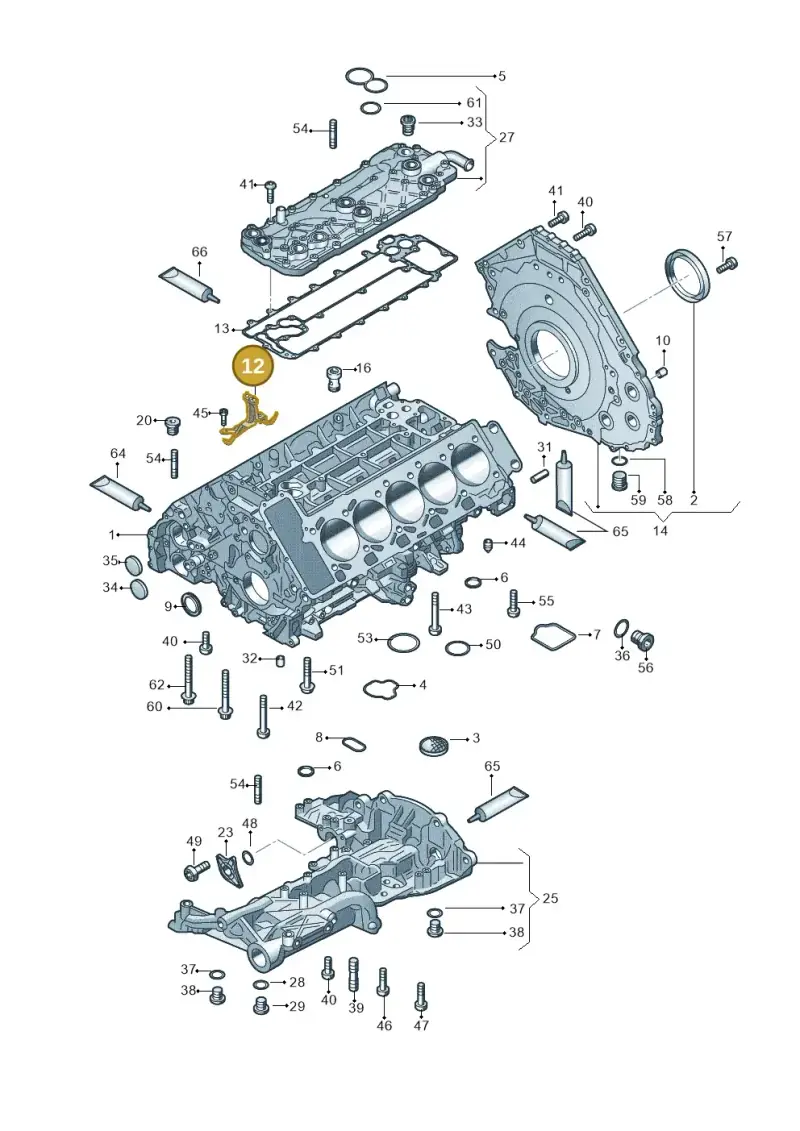07L103158D — Audi R8 Spyder (2015-2024) diagram 641103000, position 12