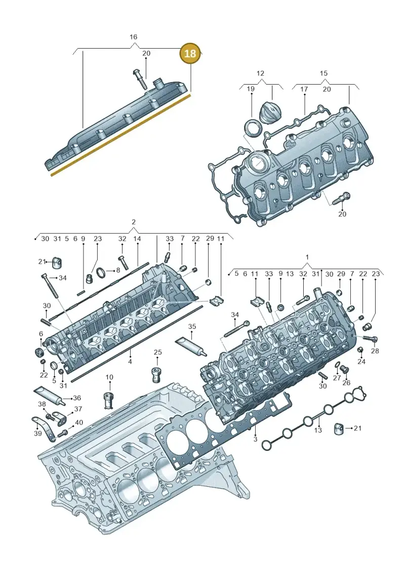 07L103484F — Audi R8 qu. 5.2 (2012-2015) diagram 448103620, position 18