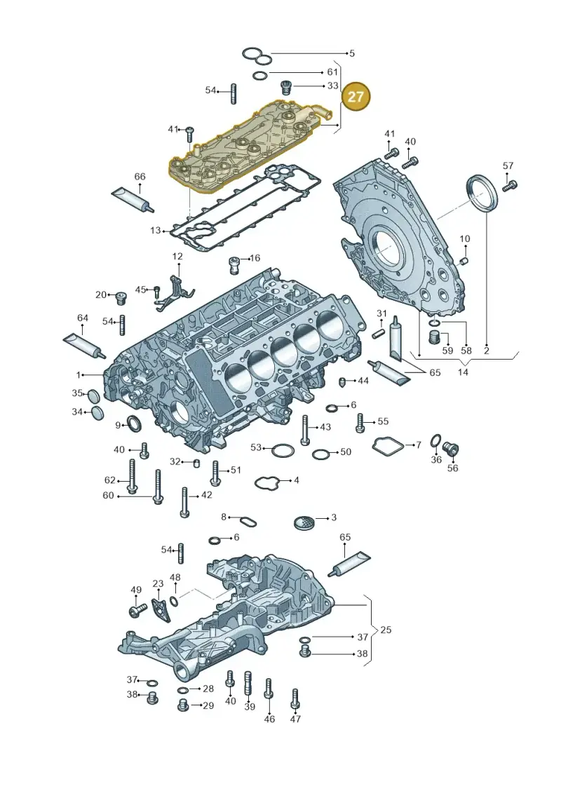 07L103704H — Audi R8 Spyder (2015-2024) diagram 641103000, position 27