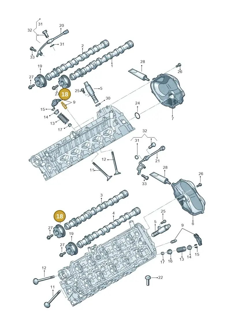 07L109083H — Audi R8 Spyder (2015-2024) diagram 872109200, position 18