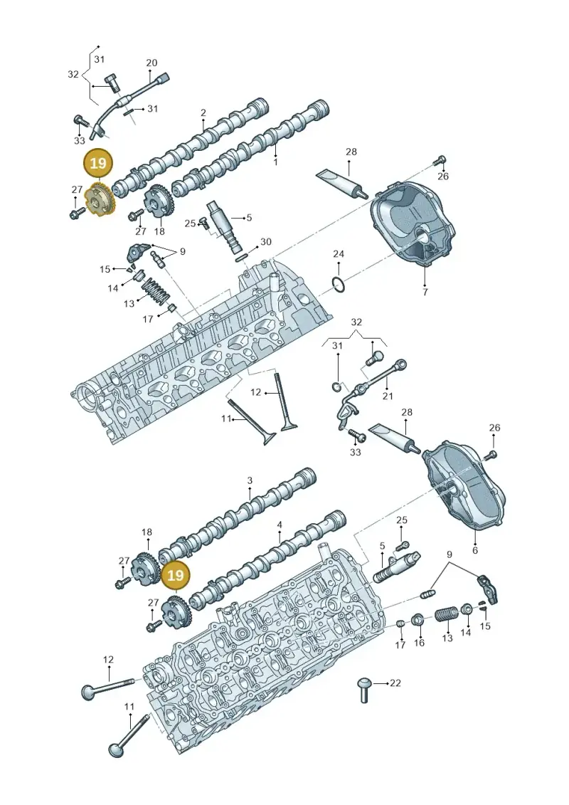 07L109084G — Audi R8 Spyder (2015-2024) diagram 872109200, position 19