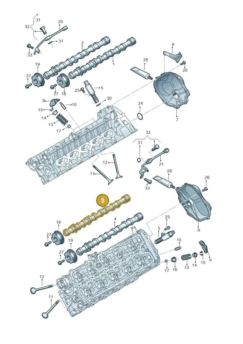 07L109103AG — Audi R8 qu. 5.2 (2012-2015) diagram 618109150, position 3