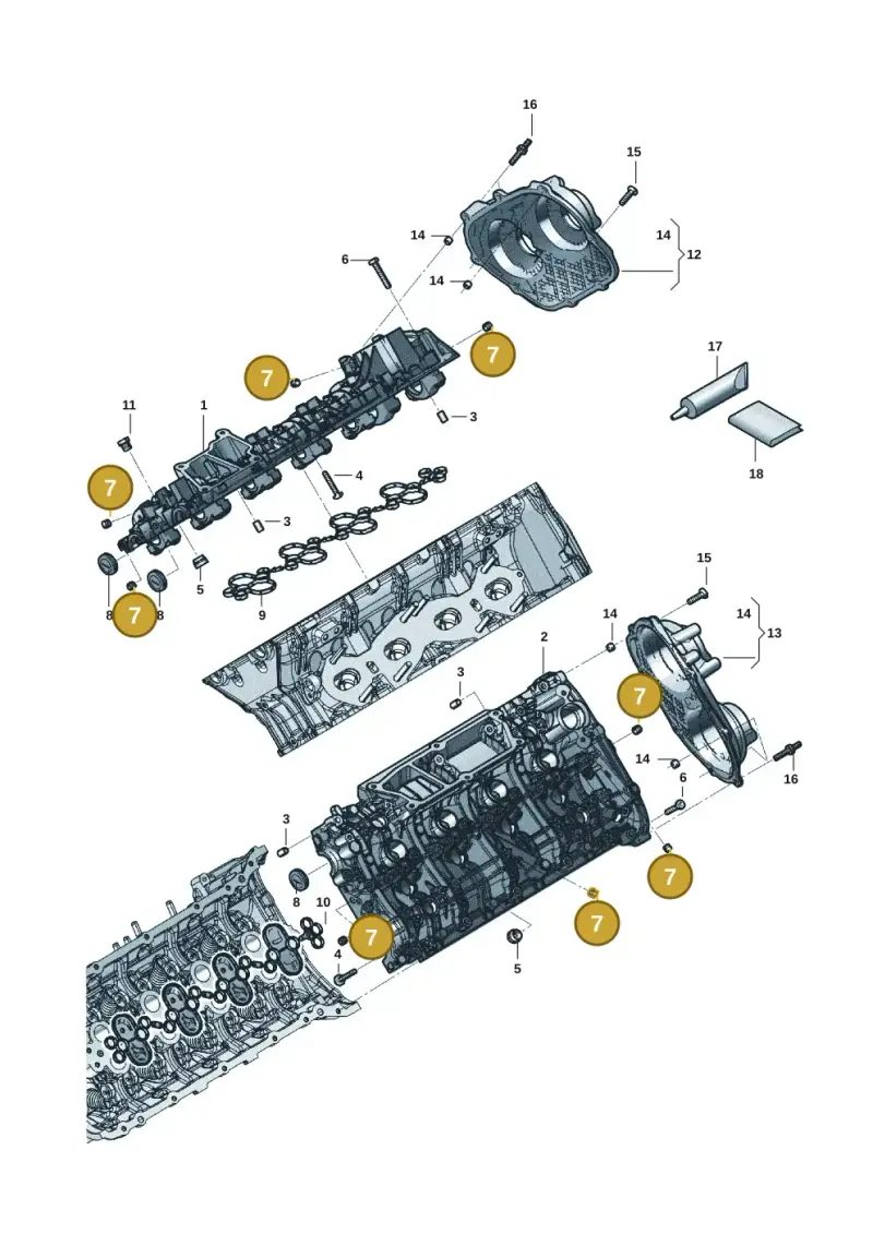 07L109291 — Audi RS6 Avant (2019-) diagram 819103271, position 7