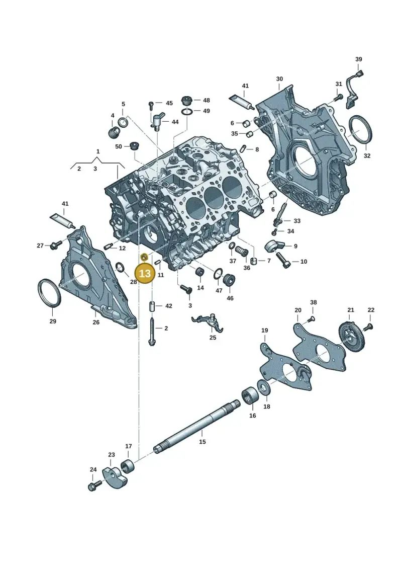 07L109291 — Audi A5 Limo 2.0 (2024-) diagram 849103182, position 13