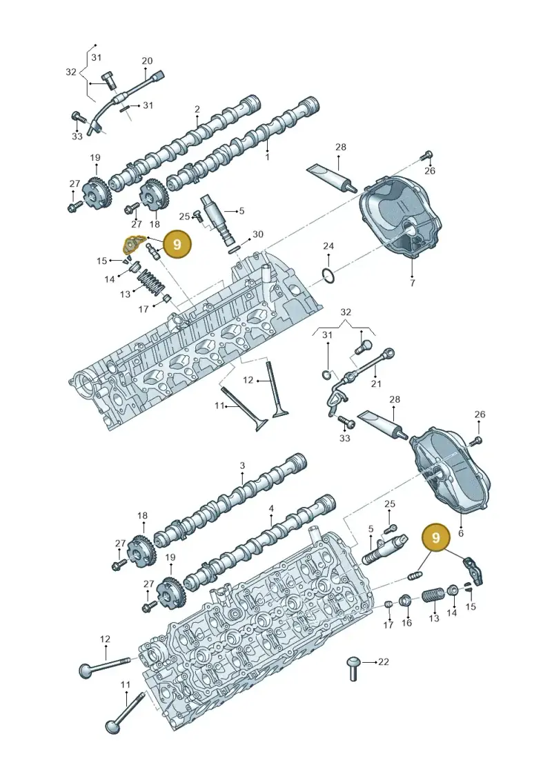 07L109409C — Audi R8 Spyder (2015-2024) diagram 872109200, position 9