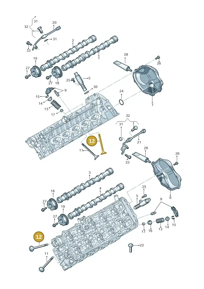 07L109611E — Audi R8 Spyder (2015-2024) diagram 872109200, position 12