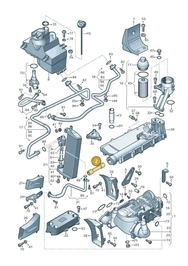 07L115138H — Audi R8 qu. 5.2 (2012-2015) diagram 752115050, position 2