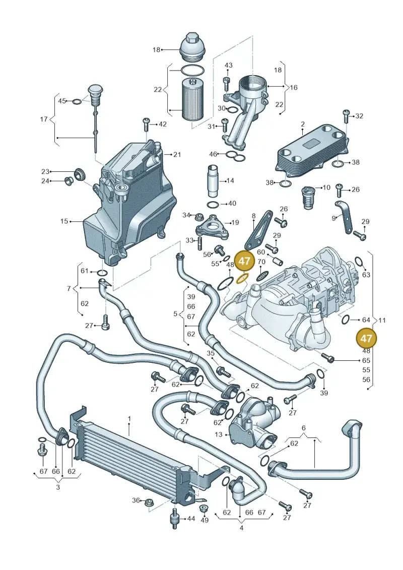 07L115446A — Audi RS6 Avant qu.5.0 (2007-2010) diagram 641115000, position 47