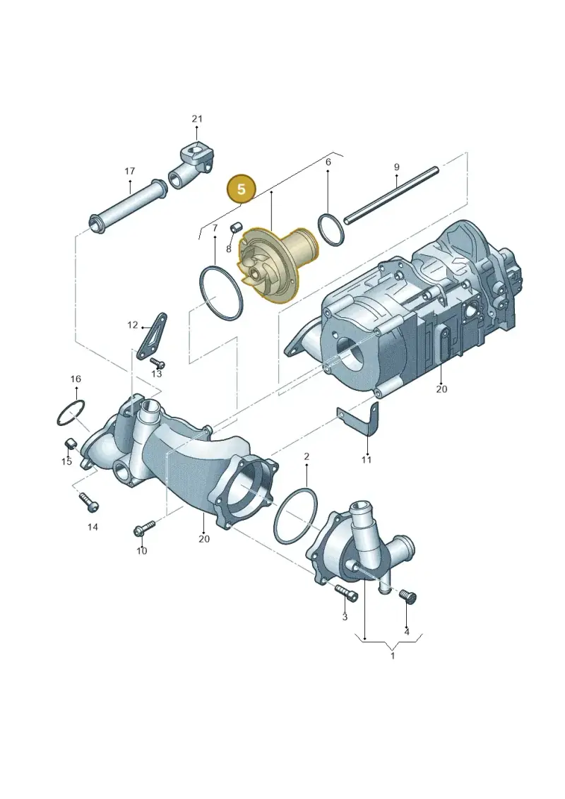 07L121014D — Audi R8 Spyder (2015-2024) diagram 641121100, position 5
