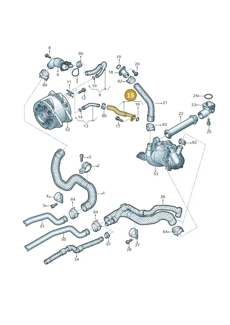 07L121030J — Audi R8 Spyder (2015-2024) diagram 872121300, position 15