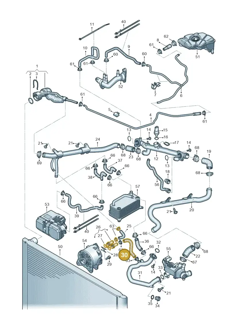 07L121053E — Audi A8/S8/qu. lang    08> (2007-) diagram 291121530, position 30