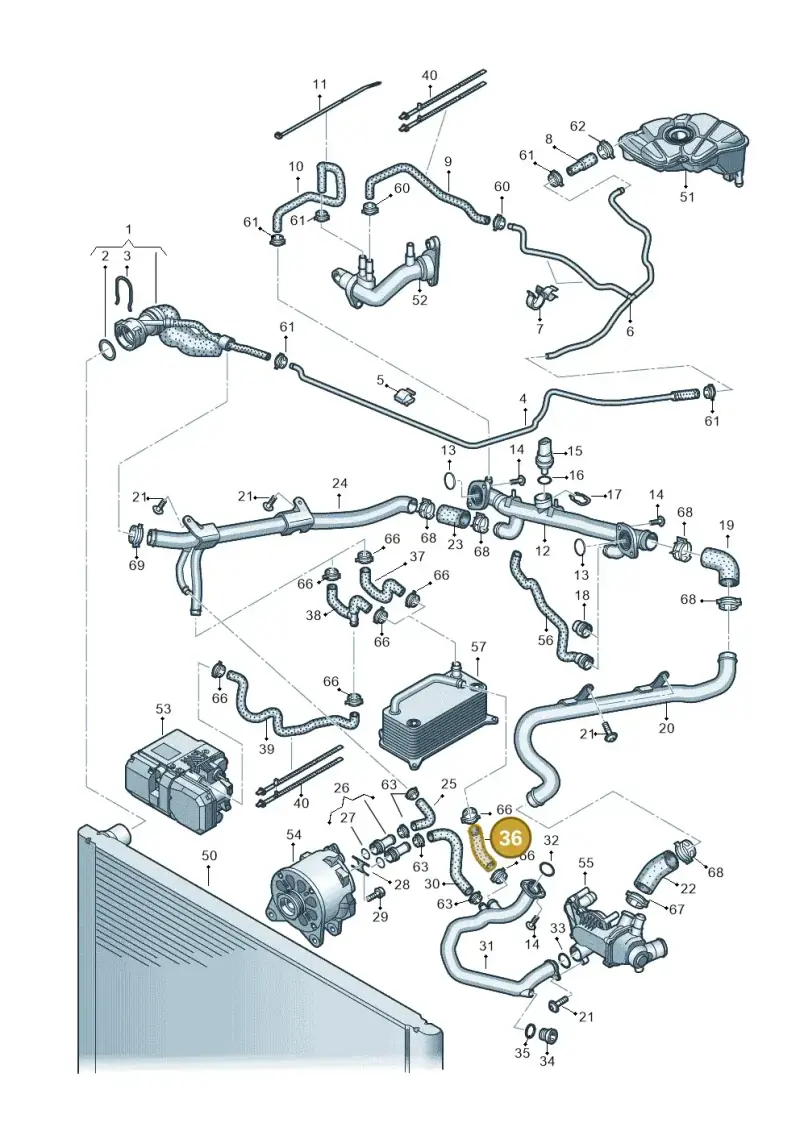 07L121057M — Audi A8/S8/qu. lang    08> (2007-) diagram 291121530, position 36