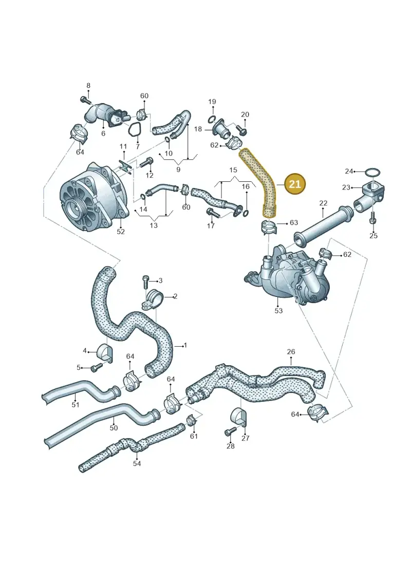 07L121057T — Audi R8 Spyder (2015-2024) diagram 872121300, position 21