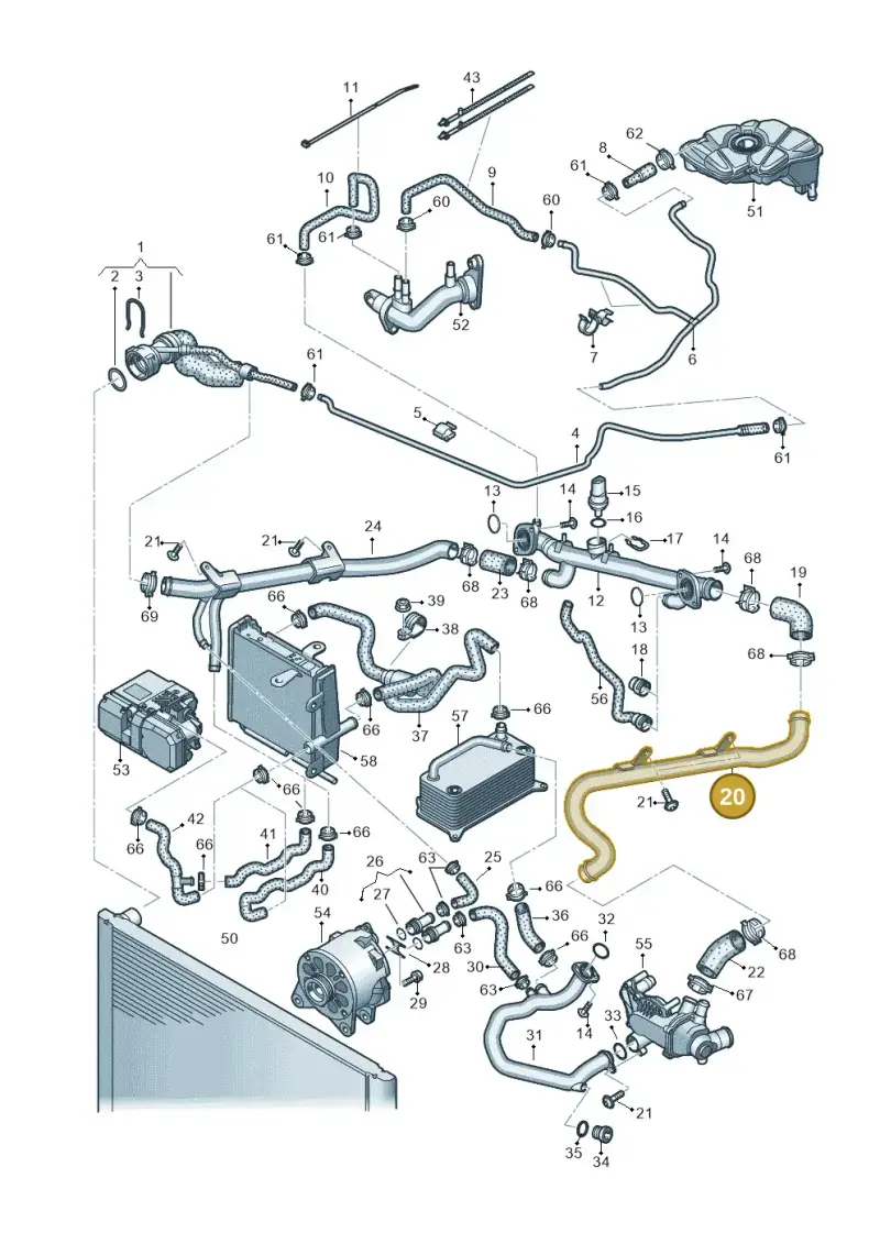 07L121065J — Audi A8/S8/qu. lang    08> (2007-) diagram 291121540, position 20