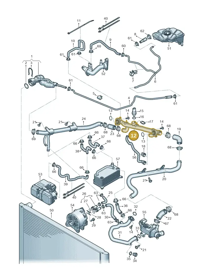 07L121071M — Audi A8/S8/qu. lang    08> (2007-) diagram 291121530, position 12